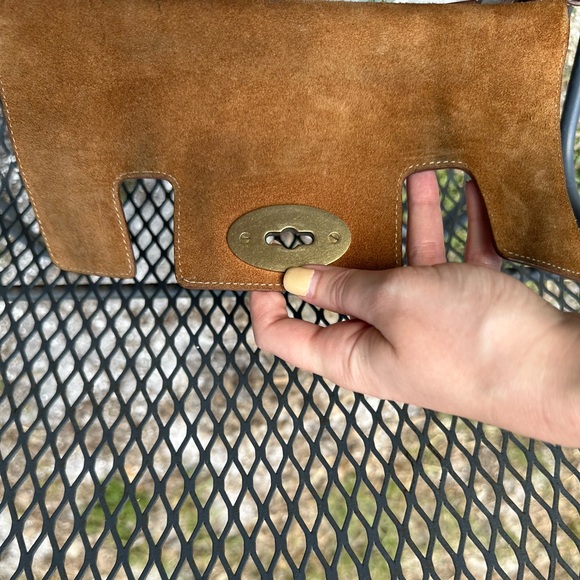 Mulberry Woman’s Bag Leather Brown Crossbody Pockets Zip - Picture 8 of 16